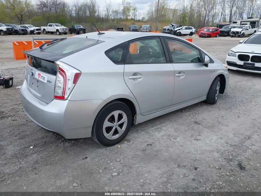 2013 Toyota Prius VIN JTDKN3DU9D1728909 IAAI salvage auction — FRONT END, Repossessed (Missouri), sold $25 on 2026-07-23 (photo 4)
