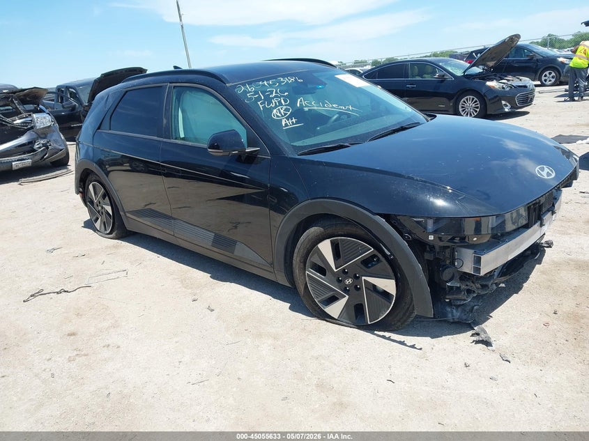 2025 Hyundai Ioniq 5 VIN 7YAKN4DA1SY023675 IAAI salvage auction — FRONT END, Salvage (Texas), sold $9,650 on 2026-07-09 (photo 1)