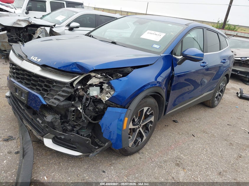 2023 Kia Sportage VIN 5XYK33AF2PG097548 IAAI salvage auction — FRONT END, Original (Texas), sold $4,600 on 2026-07-15 (photo 2)