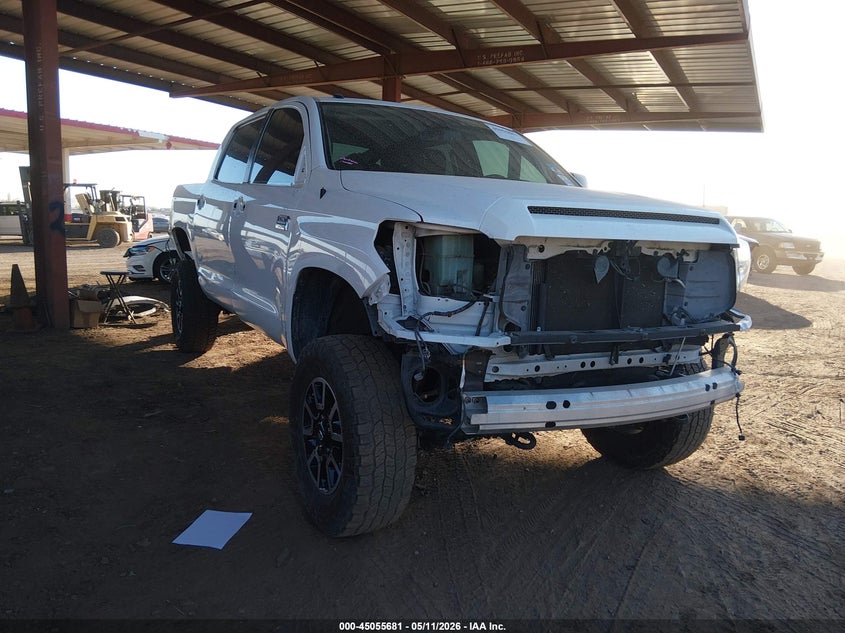 2019 Toyota Tundra VIN 5TFAY5F11KX780255 IAAI salvage auction — FRONT & REAR, Salvage (Arizona), sold $15,650 on 2026-07-14 (photo 1)