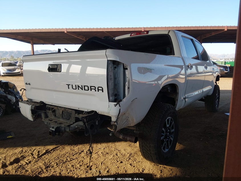 2019 Toyota Tundra VIN 5TFAY5F11KX780255 IAAI salvage auction — FRONT & REAR, Salvage (Arizona), sold $15,650 on 2026-07-14 (photo 4)