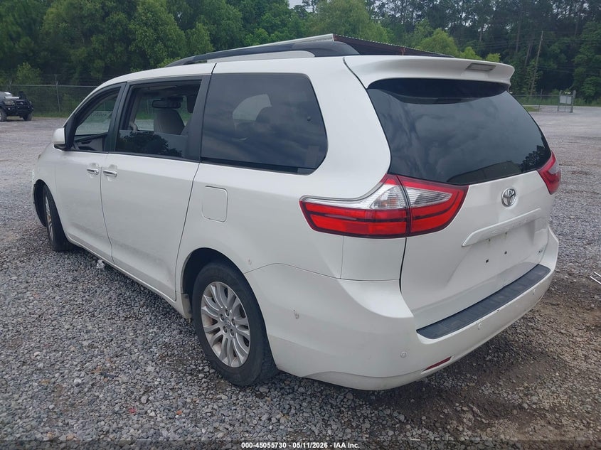 2017 Toyota Sienna VIN 5TDYZ3DC8HS806806 IAAI salvage auction — RIGHT FRONT, Salvage (Mississippi), sold $2,500 on 2026-07-23 (photo 3)