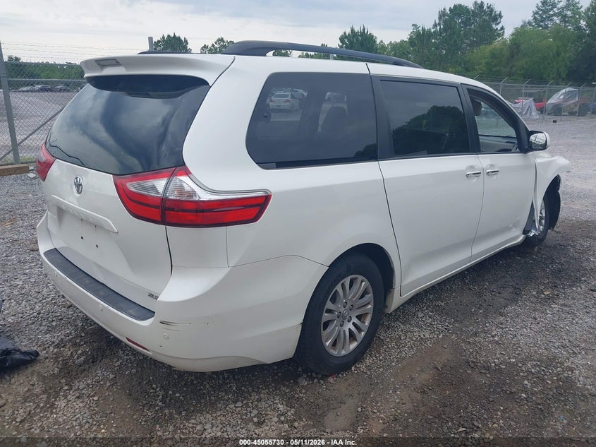 2017 Toyota Sienna VIN 5TDYZ3DC8HS806806 IAAI salvage auction — RIGHT FRONT, Salvage (Mississippi), sold $2,500 on 2026-07-23 (photo 4)