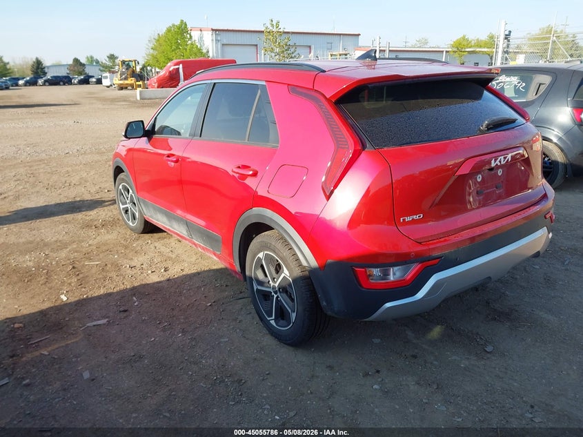 2023 Kia Niro VIN KNDCR3LE5P5052460 IAAI salvage auction — RIGHT FRONT, Clear (Michigan), sold $7,975 on 2026-08-01 (photo 3)