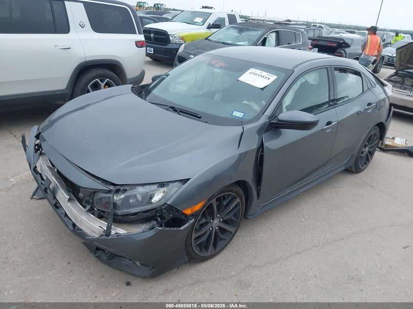 2020 Honda Civic VIN SHHFK7H40LU204970 IAAI salvage auction — FRONT & REAR, Salvage (Texas), sold $2,850 on 2026-07-07 (photo 2)