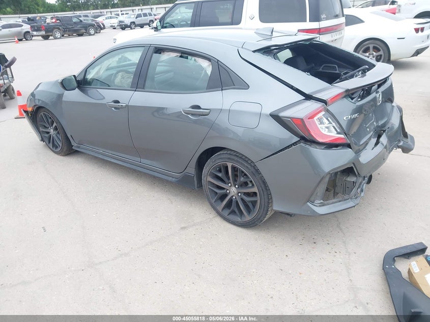 2020 Honda Civic VIN SHHFK7H40LU204970 IAAI salvage auction — FRONT & REAR, Salvage (Texas), sold $2,850 on 2026-07-07 (photo 3)