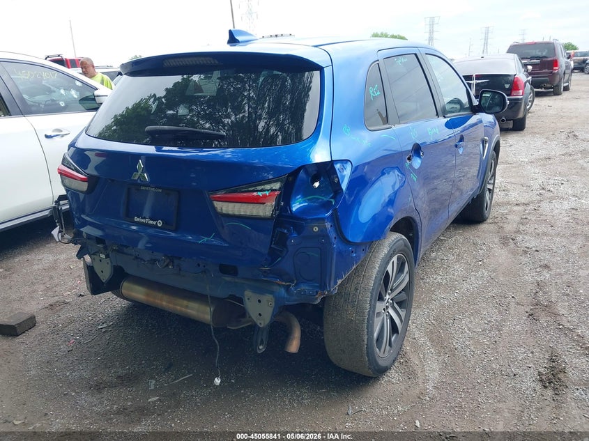 2021 Mitsubishi Outlander VIN JA4APVAU5MU010045 IAAI salvage auction — REAR END, Salvage (Indiana), sold $4,100 on 2026-07-08 (photo 6)