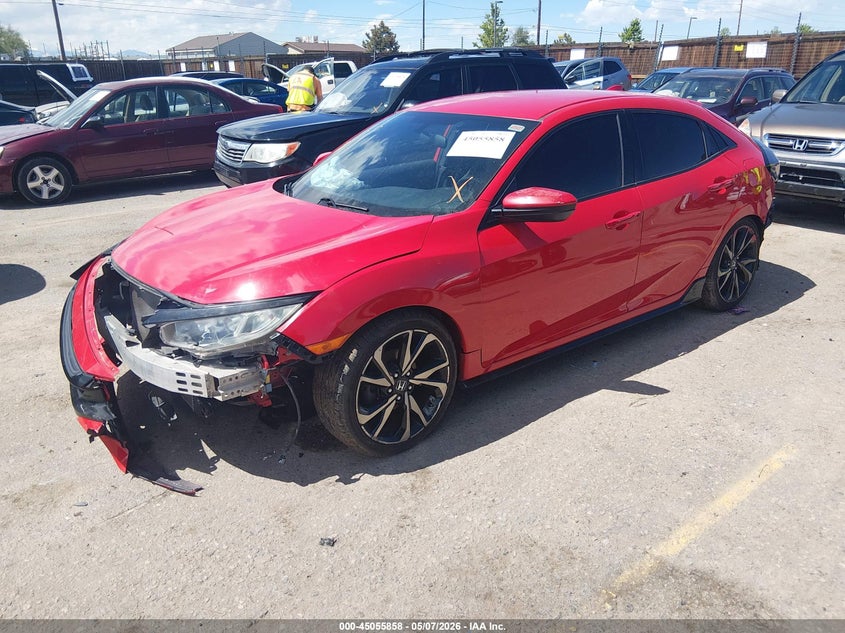 2018 Honda Civic VIN SHHFK7G48JU207131 IAAI salvage auction — FRONT & REAR, Salvage (Colorado), sold $3,150 on 2026-07-07 (photo 2)