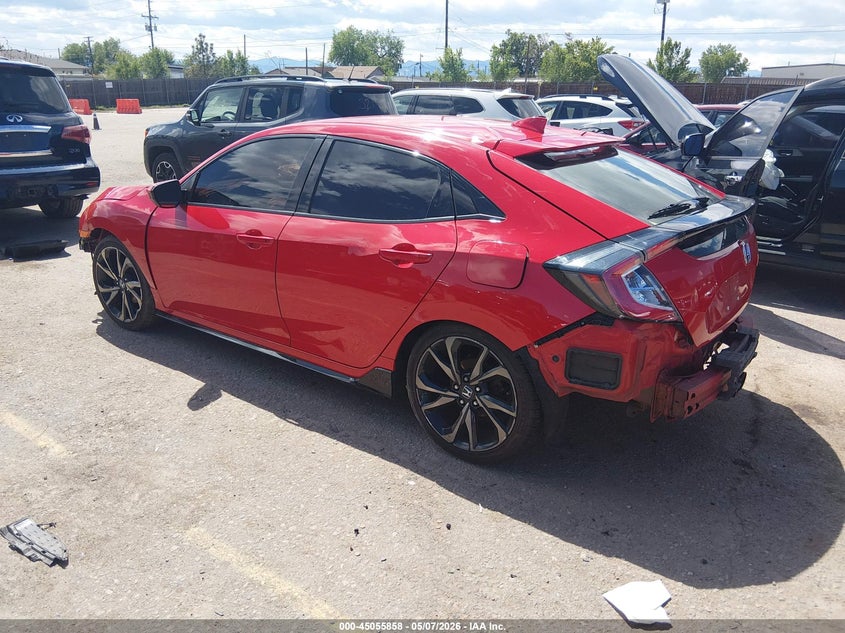 2018 Honda Civic VIN SHHFK7G48JU207131 IAAI salvage auction — FRONT & REAR, Salvage (Colorado), sold $3,150 on 2026-07-07 (photo 3)