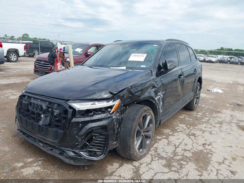2025 Audi Q7 VIN WA1LVBF74SD020613 IAAI salvage auction — LEFT FRONT, Salvage (Texas), sold $18,600 on 2026-07-30 (photo 2)