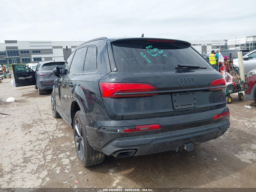 2025 Audi Q7 VIN WA1LVBF74SD020613 IAAI salvage auction — LEFT FRONT, Salvage (Texas), sold $16,800 on 2026-07-18 (photo 3)
