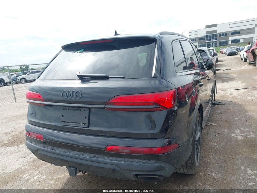 2025 Audi Q7 VIN WA1LVBF74SD020613 IAAI salvage auction — LEFT FRONT, Salvage (Texas), sold $18,600 on 2026-07-30 (photo 4)