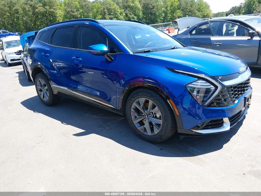 2024 Kia Sportage VIN 5XYK43DF9RG163038 IAAI salvage auction — LEFT FRONT, Salvage (North Carolina), sold $11,150 on 2026-07-22 (photo 1)