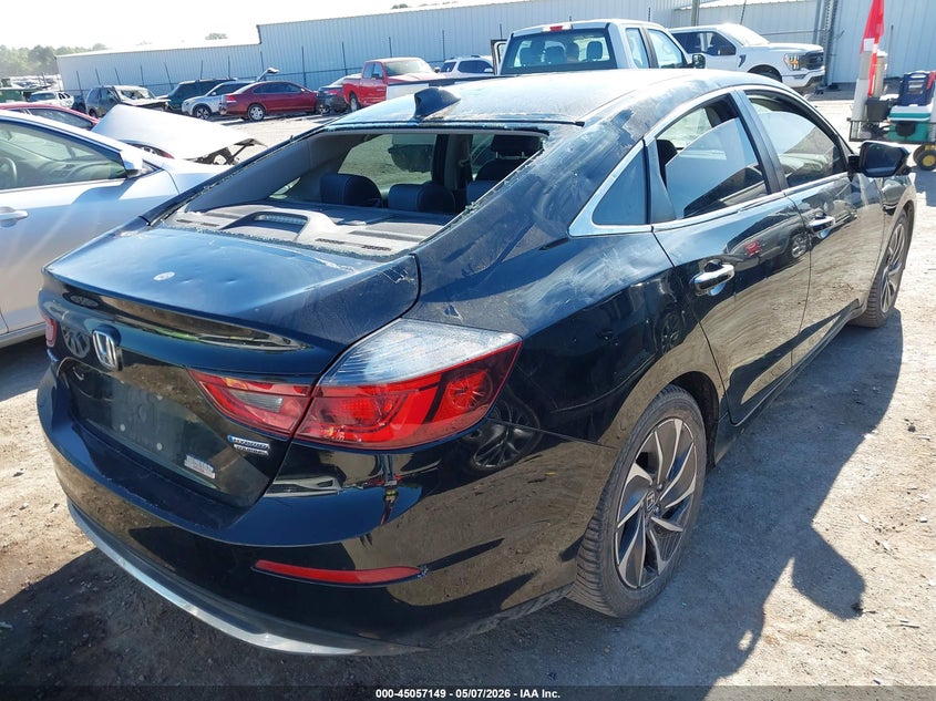 2019 Honda Insight VIN 19XZE4F96KE019667 IAAI salvage auction — HAIL, Clear (Oklahoma), sold $3,900 on 2026-07-08 (photo 4)