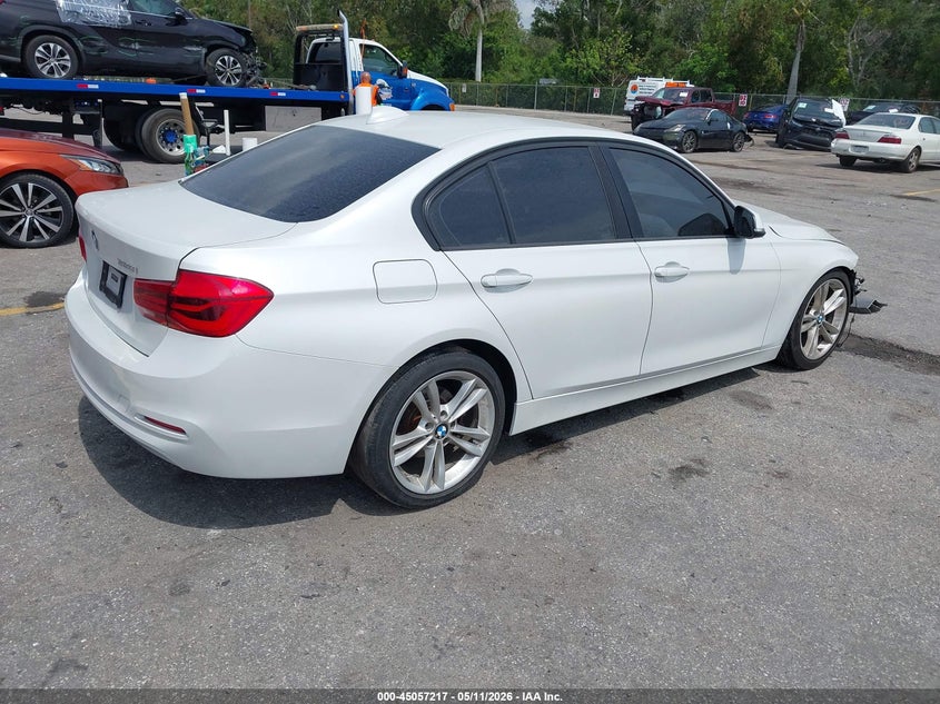 2018 BMW 3er VIN WBA8A9C59JAH12143 IAAI salvage auction — FRONT END, Certificate Of Destruction (Florida), sold $1,800 on 2026-07-26 (photo 4)