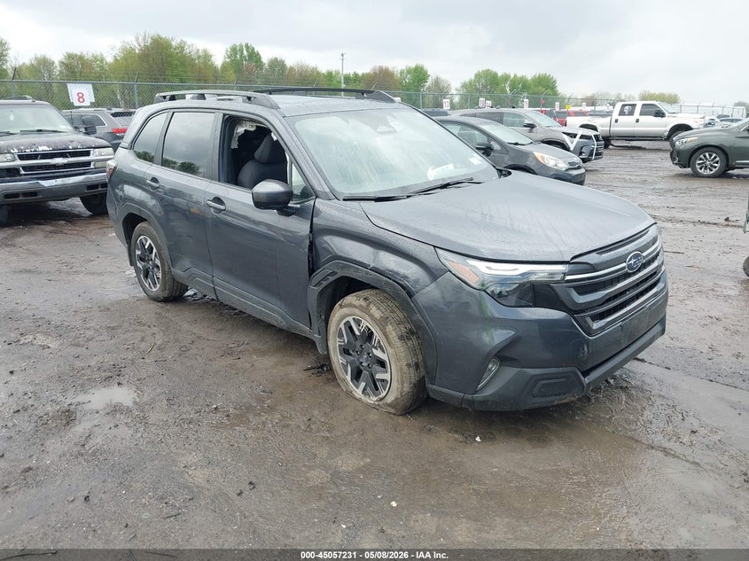 2025 Subaru Forester VIN JF2SLDDC2SH596004 IAAI salvage auction — FRONT END, Mv-907A (New York), sold $6,700 on 2026-07-09 (photo 1)