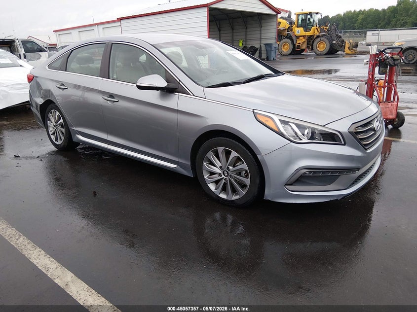 2015 Hyundai Sonata VIN 5NPE34AF4FH074900 IAAI salvage auction — SIDE, Salvage (Delaware), sold $875 on 2026-07-10 (photo 1)