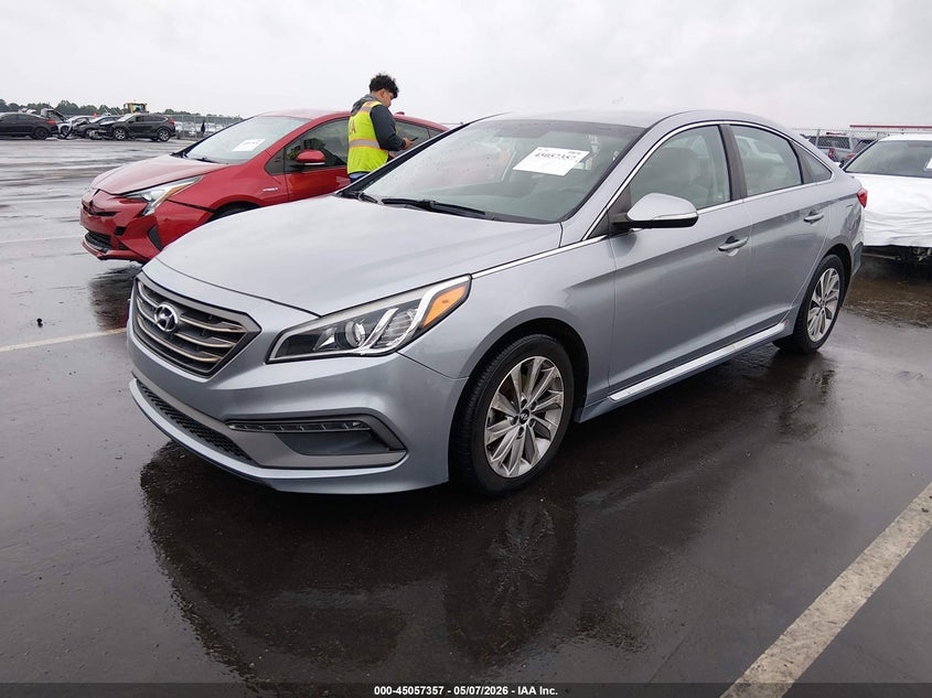2015 Hyundai Sonata VIN 5NPE34AF4FH074900 IAAI salvage auction — SIDE, Salvage (Delaware), sold $875 on 2026-07-10 (photo 2)