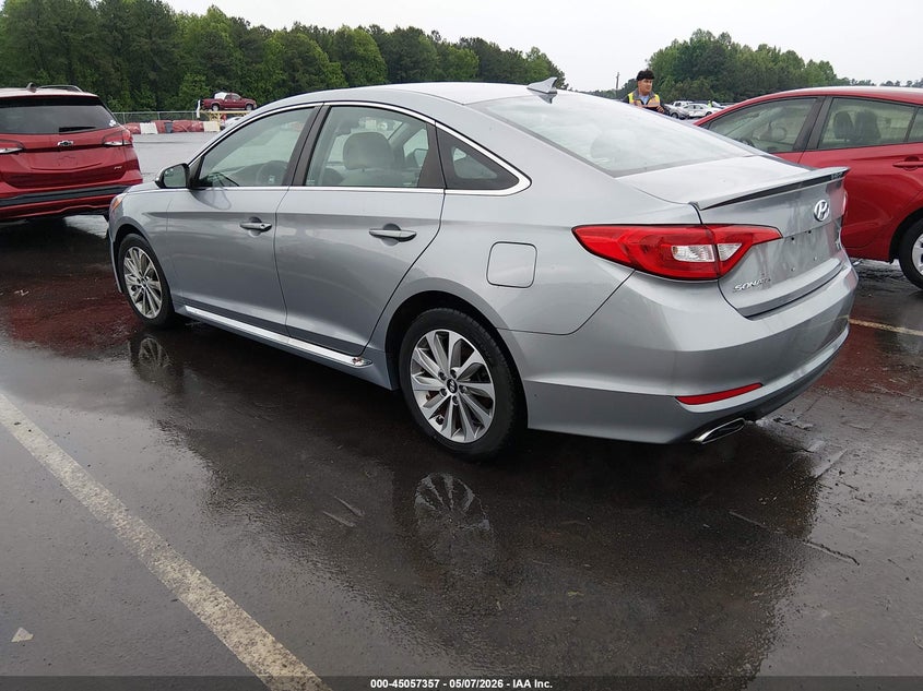 2015 Hyundai Sonata VIN 5NPE34AF4FH074900 IAAI salvage auction — SIDE, Salvage (Delaware), sold $875 on 2026-07-10 (photo 3)