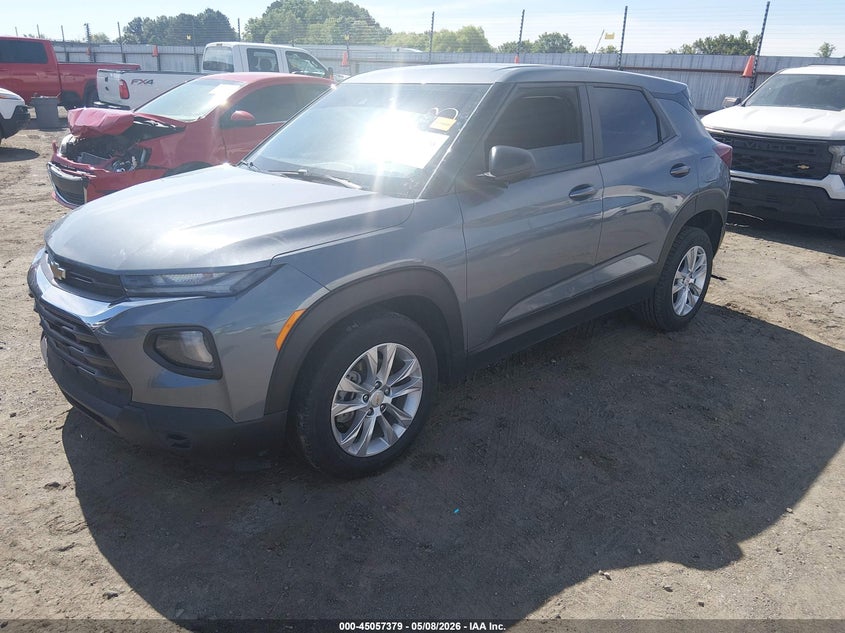 2021 Chevrolet Trailblazer VIN KL79MMS2XMB169497 IAAI salvage auction — RIGHT FRONT, Salvage (Arkansas), sold $2,500 on 2026-07-29 (photo 2)