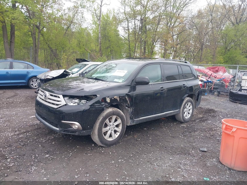 2012 Toyota Highlander VIN 5TDBK3EHXCS095249 IAAI salvage auction — LEFT FRONT, Mv-907A (New York), sold $3,075 on 2026-07-07 (photo 2)