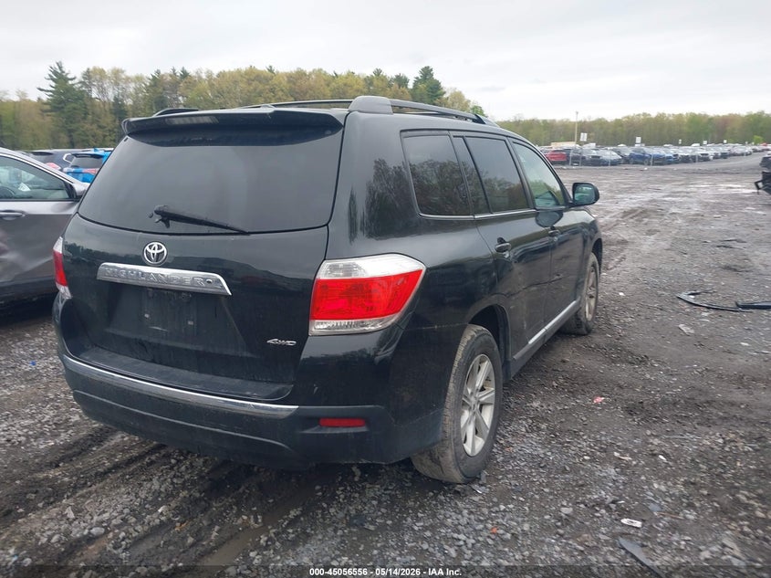 2012 Toyota Highlander VIN 5TDBK3EHXCS095249 IAAI salvage auction — LEFT FRONT, Mv-907A (New York), sold $3,075 on 2026-07-07 (photo 4)