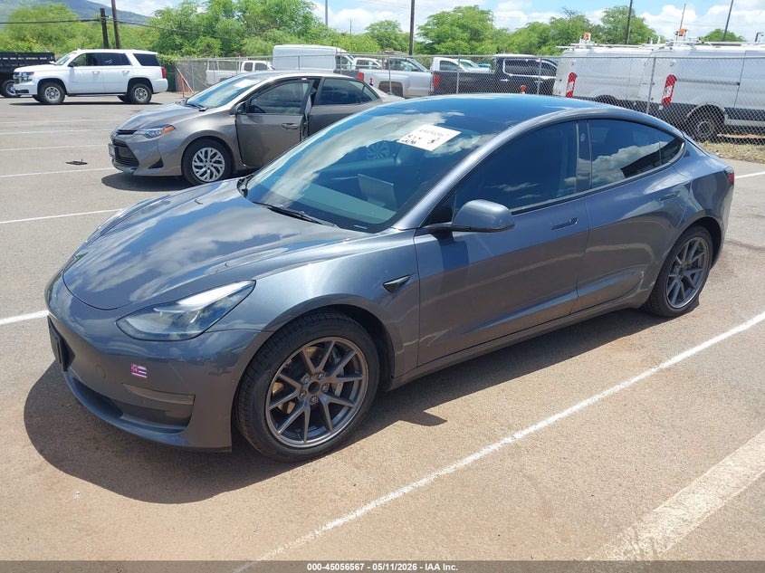 2022 Tesla Model 3 VIN 5YJ3E1EAXNF307254 IAAI salvage auction — REAR END, Salvage (Hawaii), sold $5,275 on 2026-09-10 (photo 2)