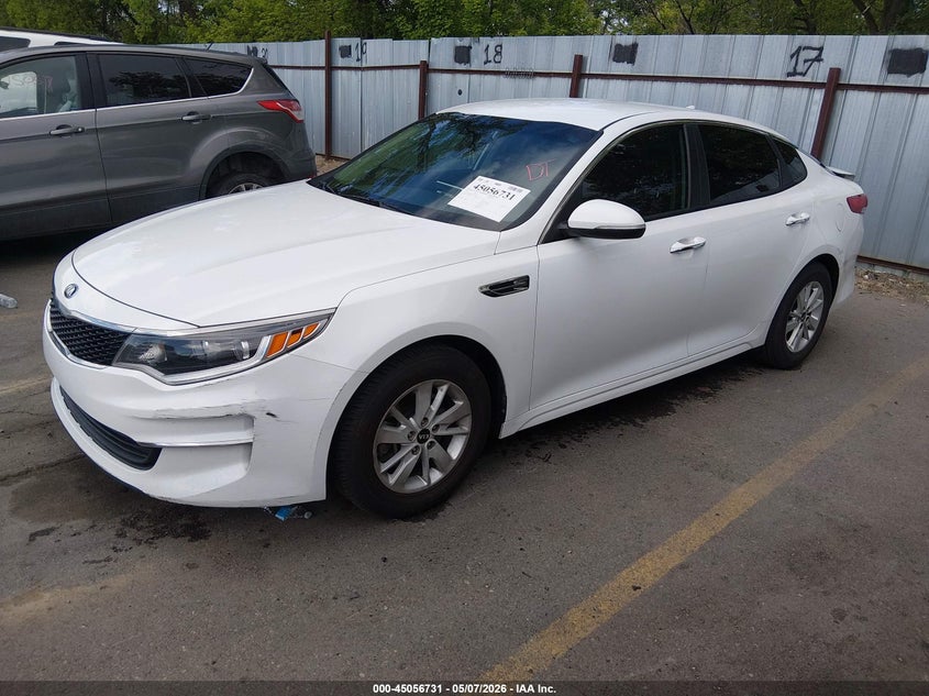 2017 Kia Optima VIN 5XXGT4L34HG144048 IAAI salvage auction — REAR END, Salvage (Utah), sold $1,700 on 2026-07-09 (photo 2)