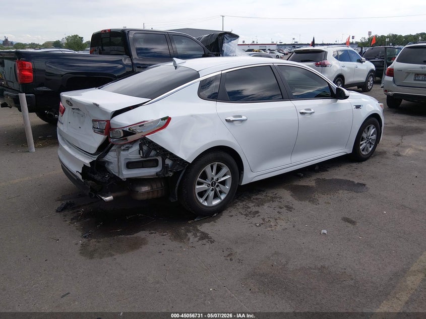 2017 Kia Optima VIN 5XXGT4L34HG144048 IAAI salvage auction — REAR END, Salvage (Utah), sold $1,700 on 2026-07-09 (photo 4)