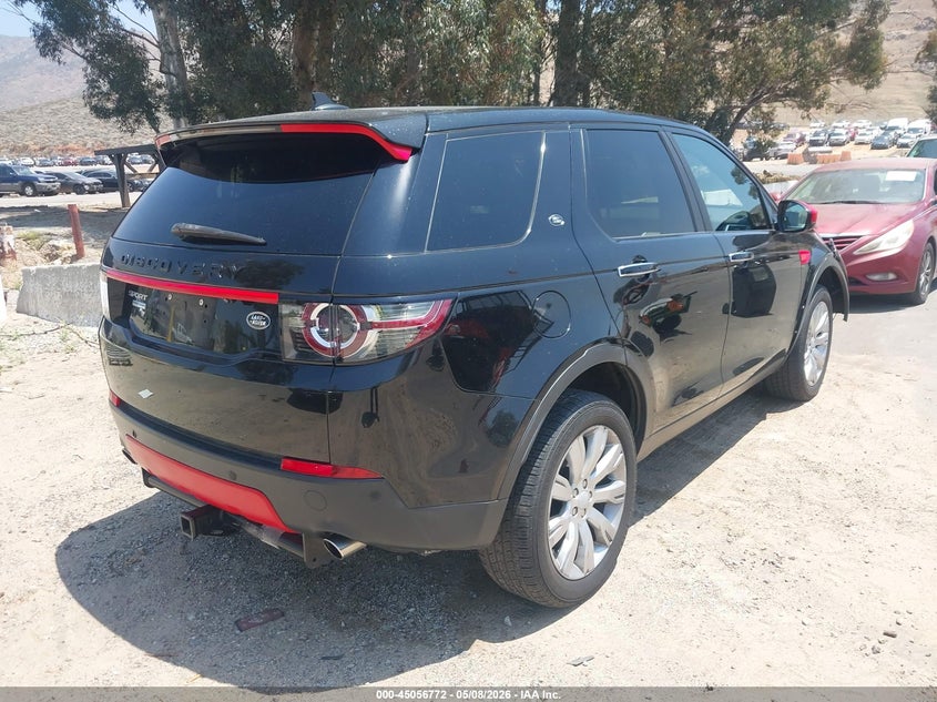 2016 Land rover Discovery sport VIN SALCT2BG5GH550356 IAAI salvage auction — FRONT END, Salvage (California), sold $50 on 2026-07-28 (photo 4)