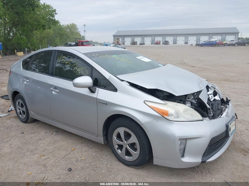 2013 Toyota Prius VIN JTDKN3DU8D1703449 IAAI salvage auction — FRONT END, Clear (Indiana), sold $1,500 on 2026-07-08 (photo 1)