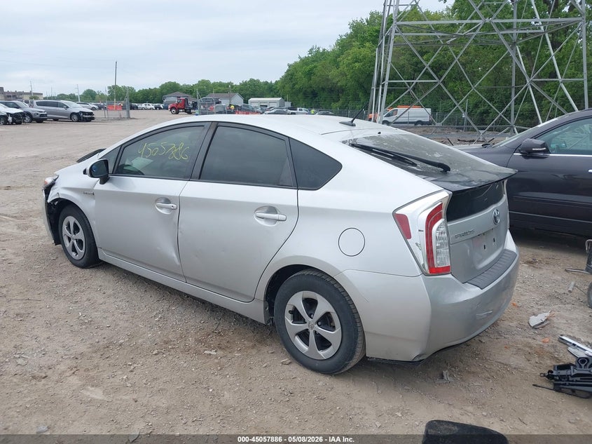 2013 Toyota Prius VIN JTDKN3DU8D1703449 IAAI salvage auction — FRONT END, Clear (Indiana), sold $1,500 on 2026-07-08 (photo 3)