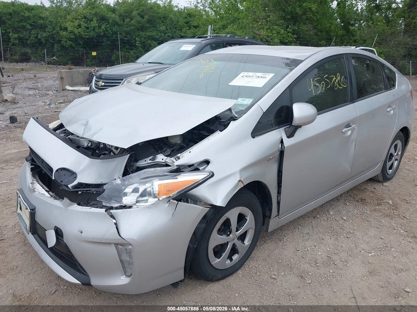 2013 Toyota Prius VIN JTDKN3DU8D1703449 IAAI salvage auction — FRONT END, Clear (Indiana), sold $1,500 on 2026-07-08 (photo 6)