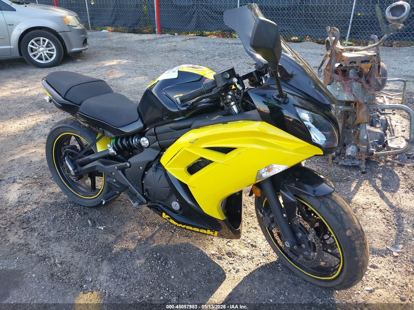 2016 Kawasaki Ninja VIN JKAEXEE10GDA21186 IAAI salvage auction — LEFT SIDE, Clear (South Carolina), sold $125 on 2026-07-14 (photo 1)