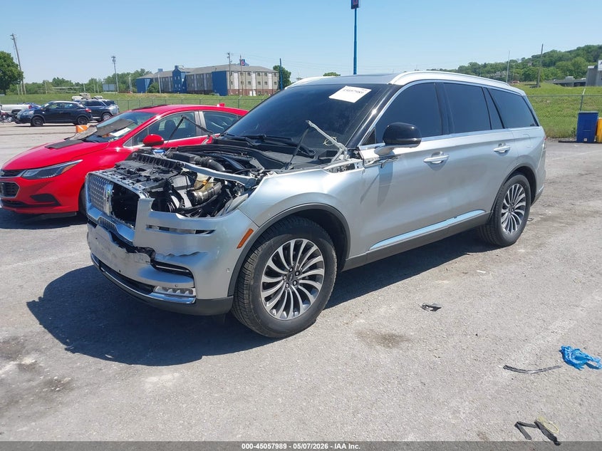 2020 Lincoln Aviator VIN 5LM5J7XC8LGL26788 IAAI salvage auction — FRONT END, Salvage (Illinois), sold $7,900 on 2026-07-21 (photo 2)