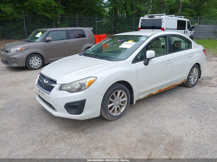 2012 Subaru Impreza VIN JF1GJAB63CH002632 IAAI salvage auction — RIGHT REAR, Original (Maine), sold $325 on 2026-07-27 (photo 2)