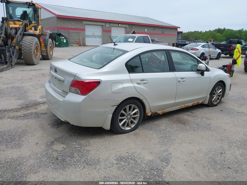 2012 Subaru Impreza VIN JF1GJAB63CH002632 IAAI salvage auction — RIGHT REAR, Original (Maine), sold $325 on 2026-07-27 (photo 4)