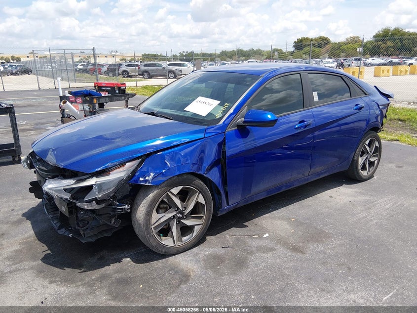 2023 Hyundai Elantra VIN KMHLS4AG9PU436256 IAAI salvage auction — FRONT & REAR, Certificate Of Destruction (Florida), sold $3,300 on 2026-07-09 (photo 2)