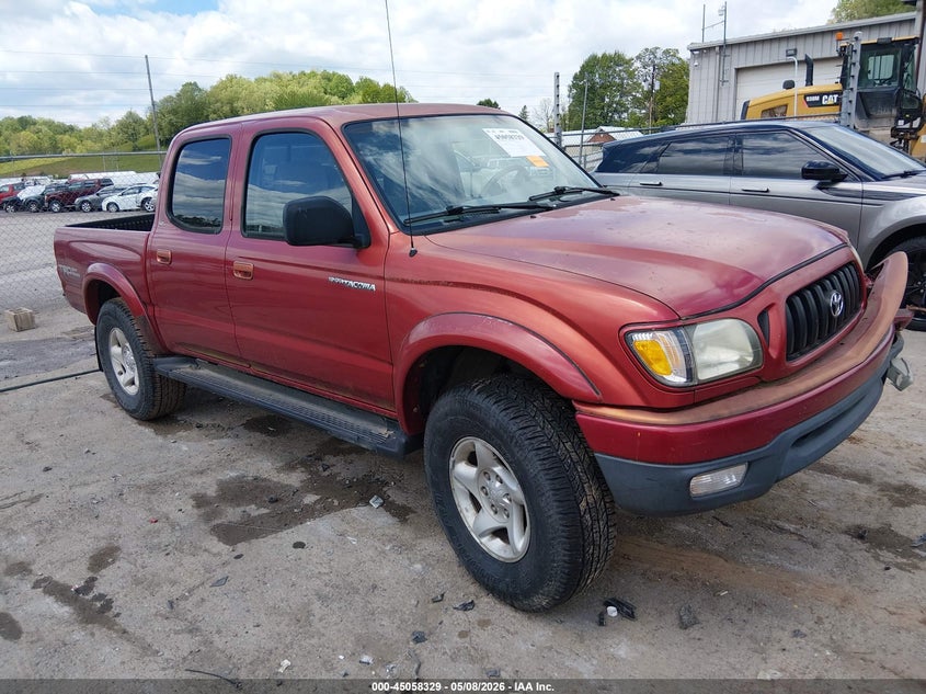 2002 Toyota Tacoma VIN 5TEHN72N32Z119458 IAAI salvage auction — FRONT END, Salvage (West Virginia), sold $3,750 on 2026-07-09 (photo 1)