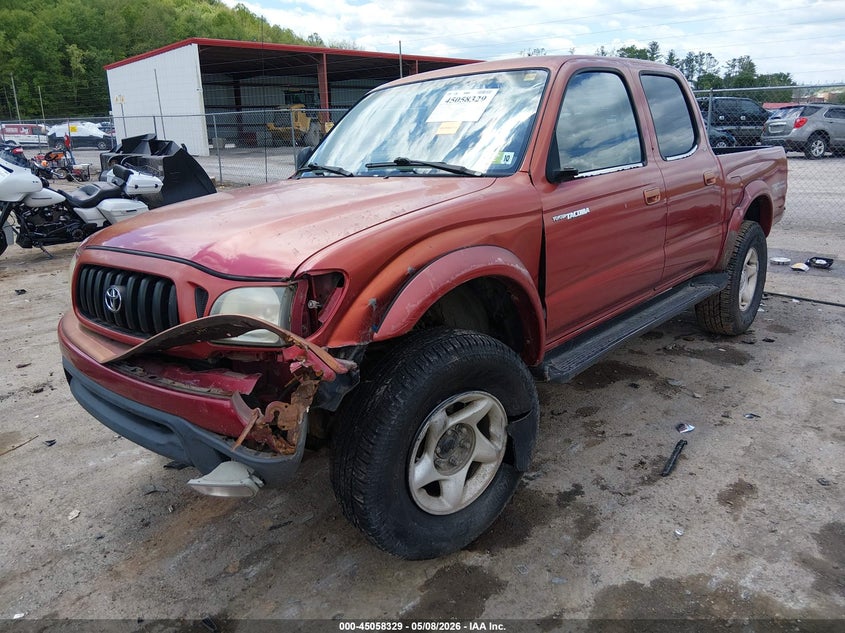 2002 Toyota Tacoma VIN 5TEHN72N32Z119458 IAAI salvage auction — FRONT END, Salvage (West Virginia), sold $3,750 on 2026-07-09 (photo 2)