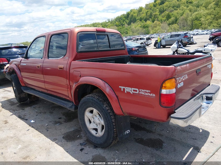 2002 Toyota Tacoma VIN 5TEHN72N32Z119458 IAAI salvage auction — FRONT END, Salvage (West Virginia), sold $3,750 on 2026-07-09 (photo 3)