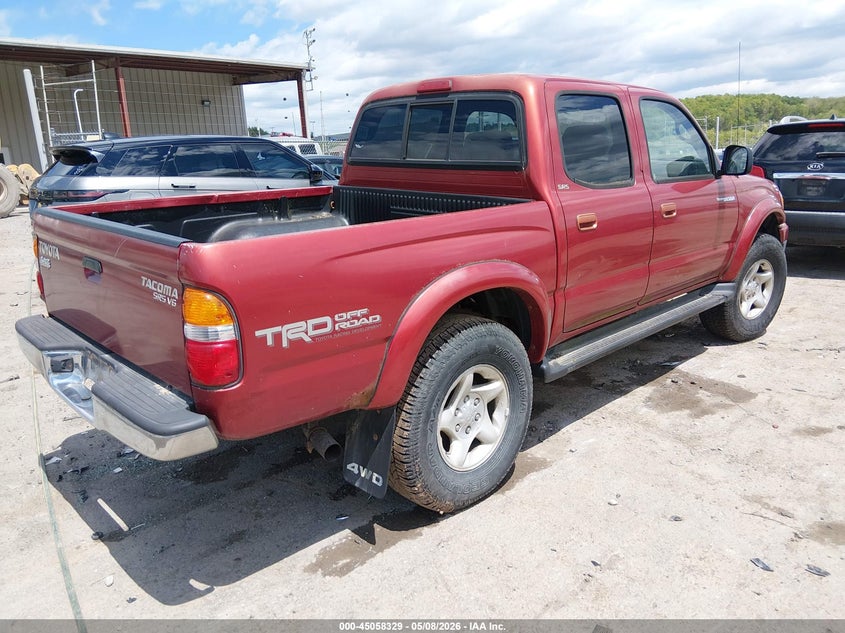 2002 Toyota Tacoma VIN 5TEHN72N32Z119458 IAAI salvage auction — FRONT END, Salvage (West Virginia), sold $3,750 on 2026-07-09 (photo 4)