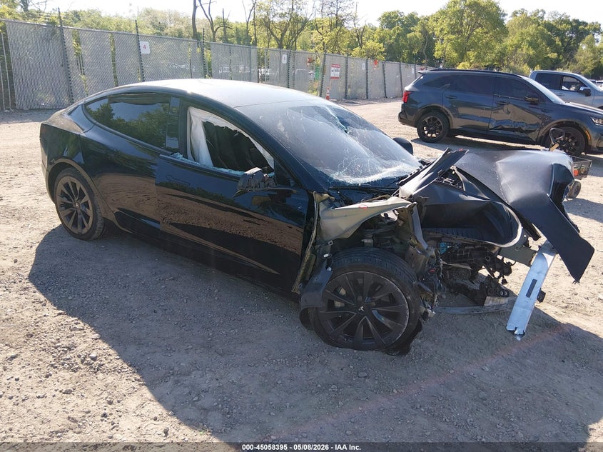 2022 Tesla Model 3 VIN 5YJ3E1EAXNF184734 IAAI salvage auction — FRONT END, Salvage (New Jersey), sold $2,000 on 2026-07-30 (photo 1)