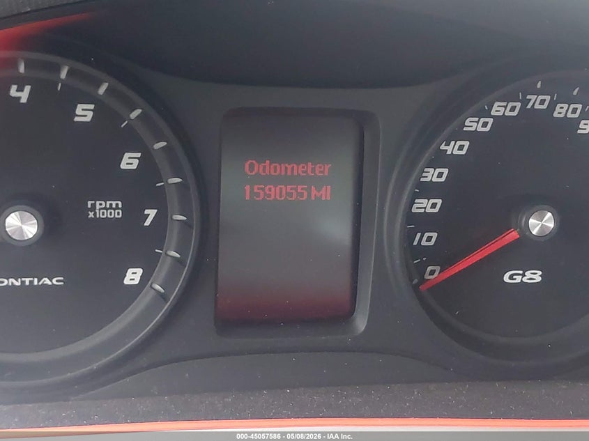 2009 Pontiac G8 VIN 6G2ER57709L220740 IAAI salvage auction — FRONT END, Salvage (Tennessee), sold $400 on 2026-07-14 (photo 7)