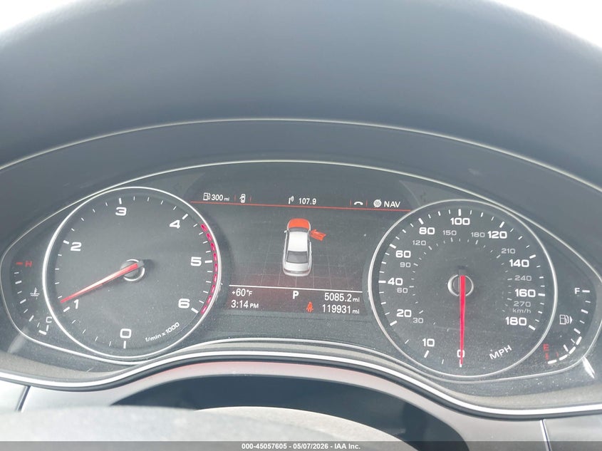 2014 Audi A6 VIN WAUFMAFC0EN086844 IAAI salvage auction — FRONT END, Salvage (Iowa), sold $25 on 2026-07-28 (photo 7)
