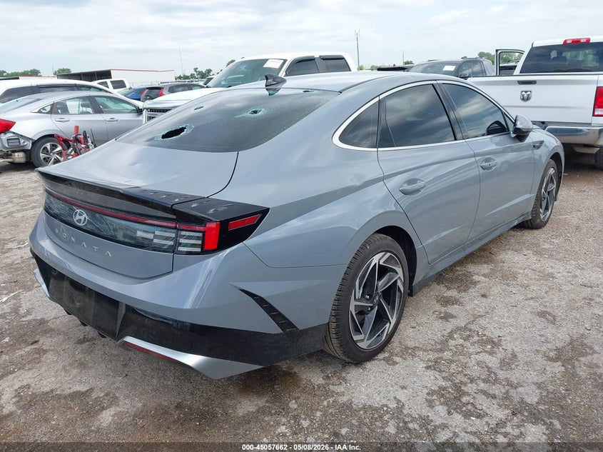 2026 Hyundai Sonata VIN KMHL64JA9TA535784 IAAI salvage auction — HAIL, Original (Texas), sold $12,000 on 2026-07-28 (photo 4)