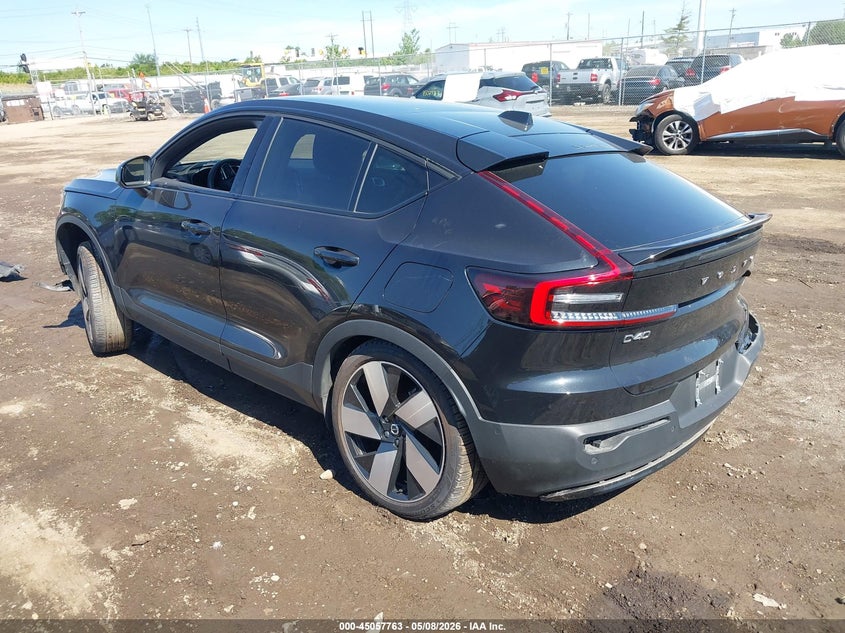 2023 Volvo C40 VIN YV4ED3GMXP2066152 IAAI salvage auction — FRONT & REAR, Salvage (Ohio), sold $10,500 on 2026-07-09 (photo 3)