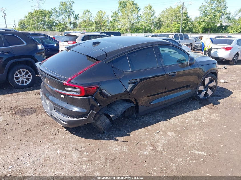 2023 Volvo C40 VIN YV4ED3GMXP2066152 IAAI salvage auction — FRONT & REAR, Salvage (Ohio), sold $10,500 on 2026-07-09 (photo 4)
