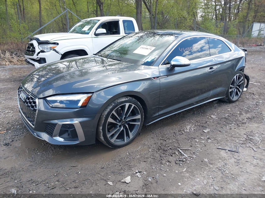 2023 Audi S5 VIN WAUP4AF58PA069676 IAAI salvage auction — REAR END, Mv-907A (New York), sold $16,150 on 2026-07-21 (photo 2)
