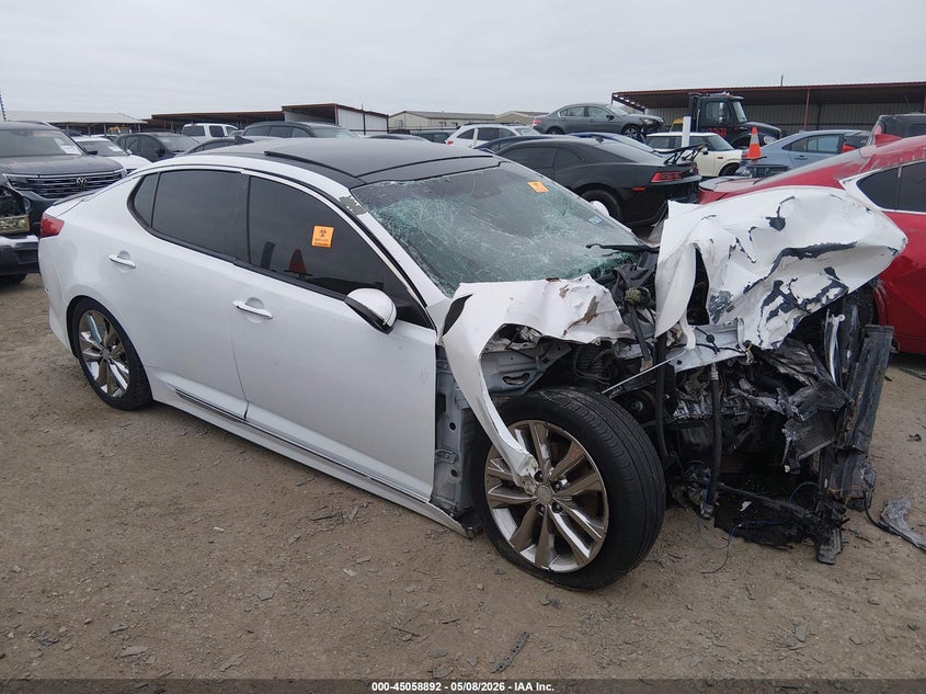 2015 Kia Optima VIN 5XXGR4A69FG517335 IAAI salvage auction — FRONT END, Salvage (Texas), sold $175 on 2026-07-07 (photo 1)